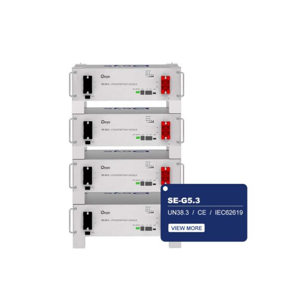DEYE LV BATTERY SEG5.3 FULL SET 5.32kWh per Battery Pack - Image 4
